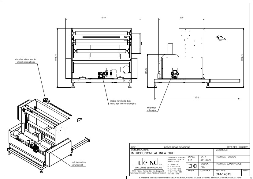 INT-03 (UNWINDER FOR TEXTILE ROLL)